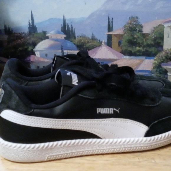 👟Puma Astro Cup Blue & White Leather Suede Old School Sneakers,Like🆕New - Picture 10 of 12